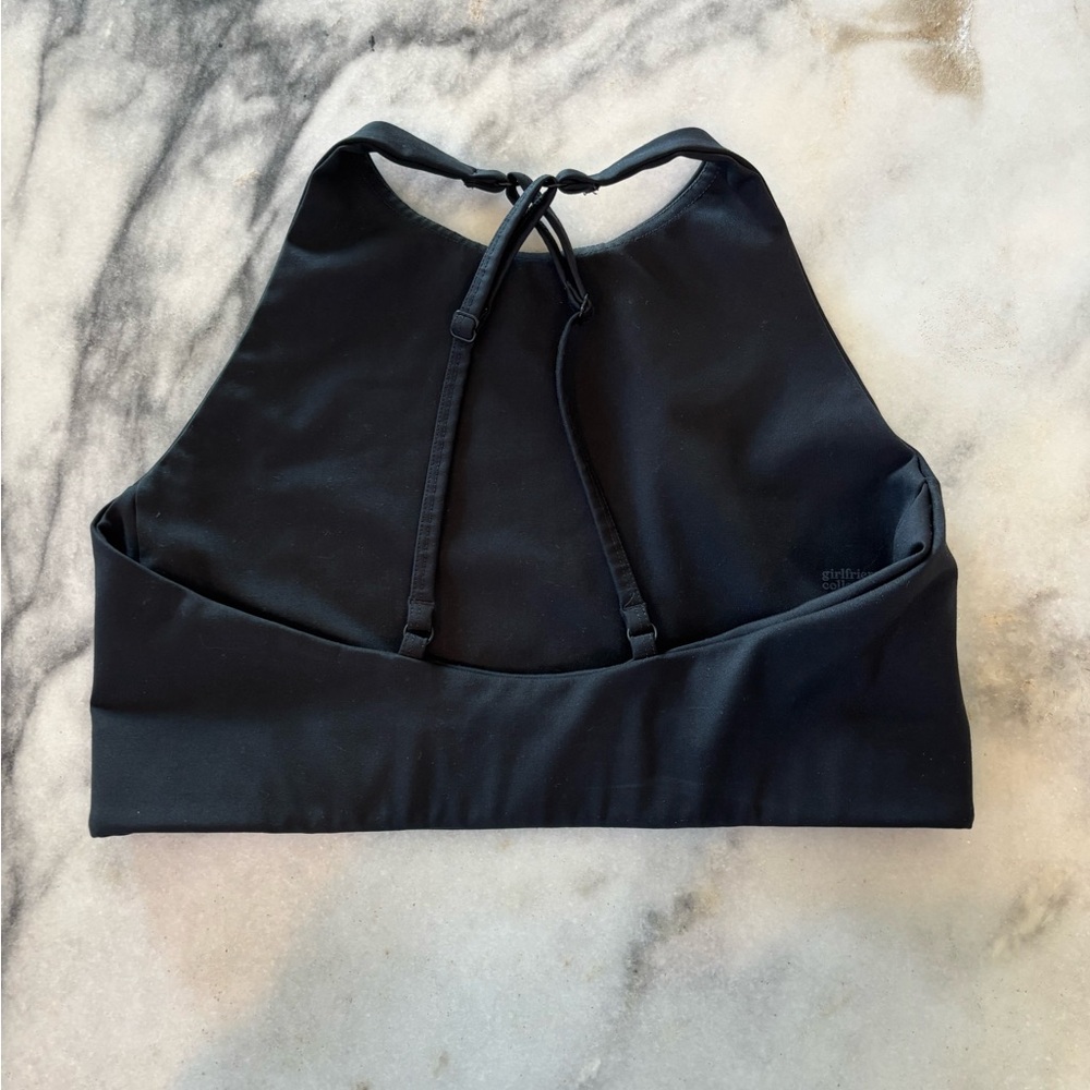 Girlfriend Collective Black Topanga Sports Bra Sz M - Picture 4 of 6